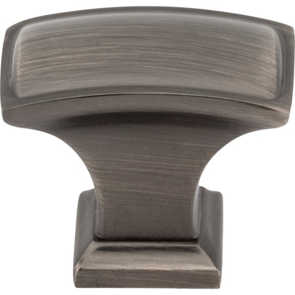 JEFFREY ALEXANDER 435L-BNBDL Annadale 1-1/2" Length Rectangle Knob - Brushed Pewter