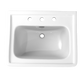 TOTO LPT532.8N#01 Promenade 24" x 19-1/4" Rectangular Pedestal Bathroom Sink for 8 inch Center Faucets , Cotton White