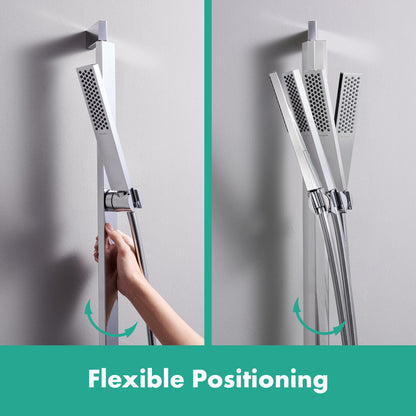 HANSGROHE 24371821 Pulsify E Wallbar Set 100 3-Jet 24", 1.75 GPM - Brushed Nickel