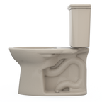 TOTO CST786CEFG#03 Drake Transitional Two-Piece Elongated 1.28 Gpf Universal Height Tornado Flush Toilet With Cefiontect - Bone
