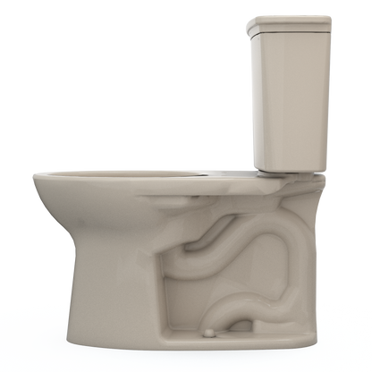 TOTO CST786CEG#03 Drake Transitional Two-Piece Elongated 1.28 Gpf Tornado Flush Toilet With Cefiontect - Bone