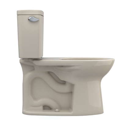 TOTO CST776CSFG#03 Drake  Two-Piece Elongated 1.6 Gpf Universal Height Tornado Flush Toilet With Cefiontect - Bone
