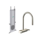 HANSGROHE 73831831 Aquno Select HighArc Kitchen Faucet, 3-Spray Pull-Down with sBox, 1.75 GPM - Polished Nickel