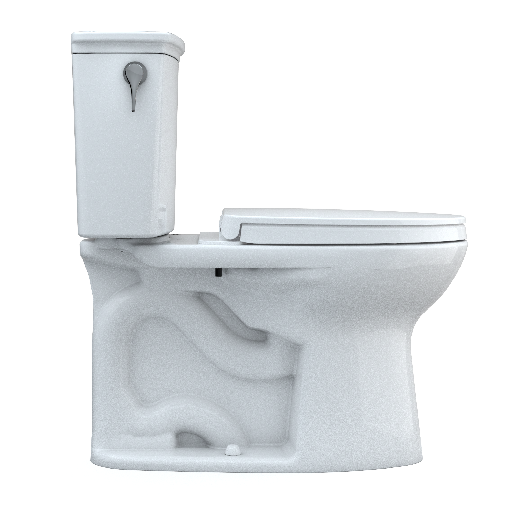 TOTO MS786124CEG#01 Drake Transitional Two-Piece Elongated 1.28 Gpf Tornado Flush Toilet With Cefiontect And Softclose Seat - Cotton White