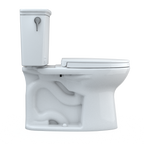 TOTO MS786124CEFG.10#01 Drake Transitional Two-Piece Elongated 1.28 Gpf Universal Height Tornado Flush  Toilet With 10 Inch Rough-In - Cotton White
