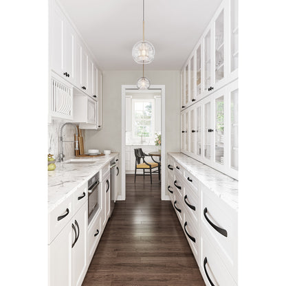 JEFFREY ALEXANDER 678MB Wheeler 1-1/4" Length Geometric Knob - Matte Black