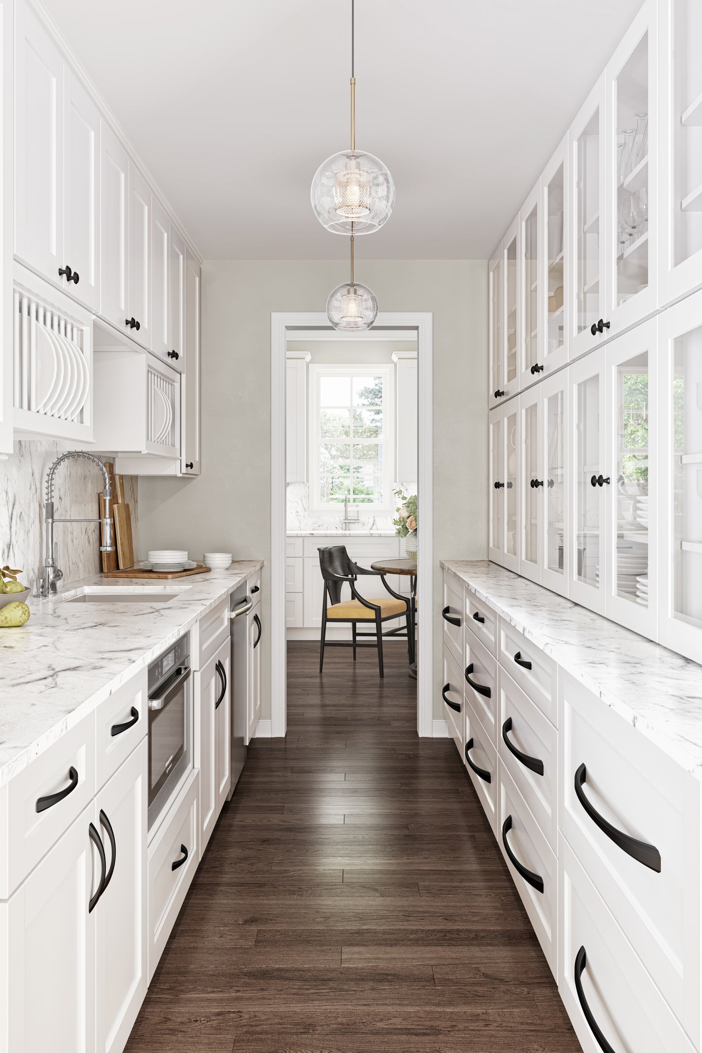 JEFFREY ALEXANDER 678MB Wheeler 1-1/4" Length Geometric Knob - Matte Black