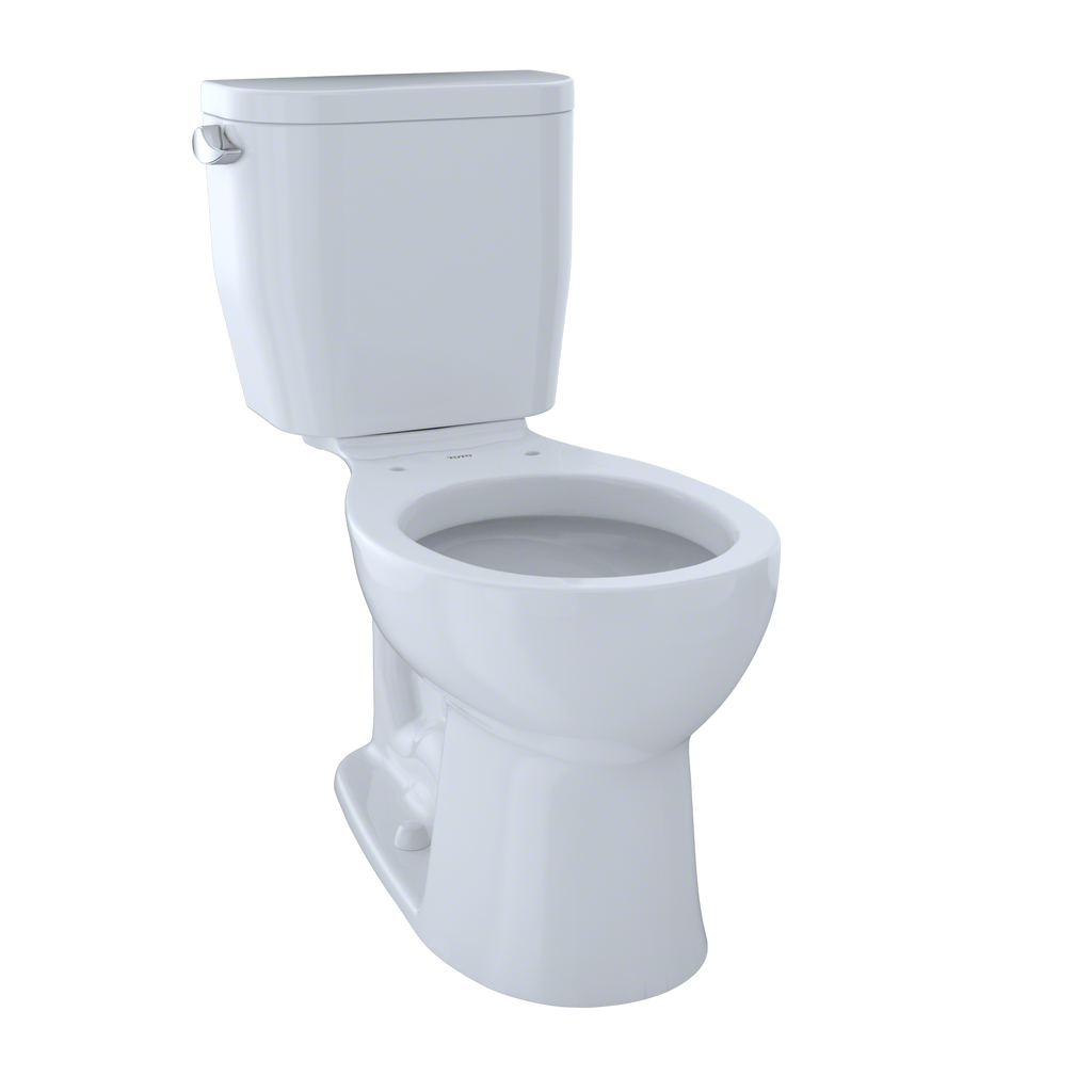 TOTO CST243EF#01 Entrada Two-Piece Round 1.28 Gpf Universal Height Toilet - Cotton White
