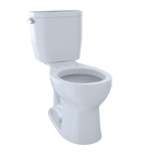 TOTO CST243EF#01 Entrada Two-Piece Round 1.28 Gpf Universal Height Toilet - Cotton White