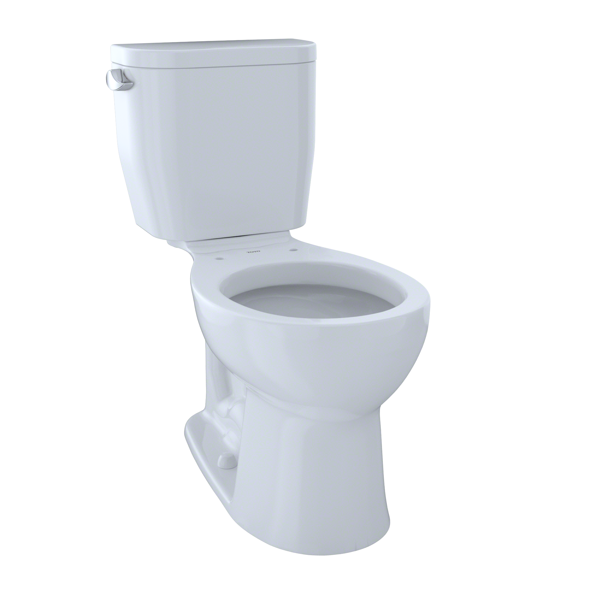 TOTO CST243EF#01 Entrada Two-Piece Round 1.28 Gpf Universal Height Toilet - Cotton White