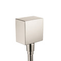 AXOR 36732821 ShowerSolutions Wall Outlet Square with Check Valves - Brushed Nickel