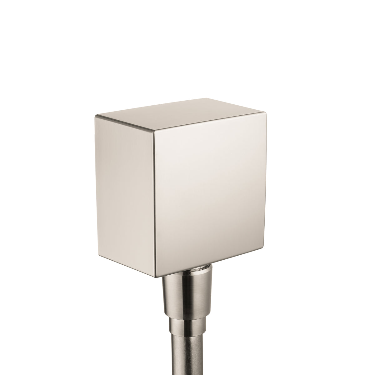 AXOR 36732821 ShowerSolutions Wall Outlet Square with Check Valves - Brushed Nickel