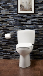 TOTO CST453CUF#51 Drake Ii 1G Two-Piece Round 1.0 Gpf Universal Height Toilet - Ebony