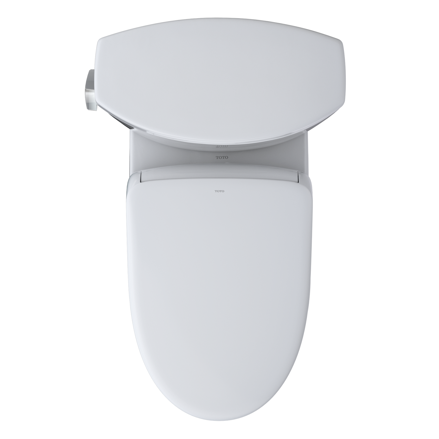 TOTO MW4544736CEFGA#01 WASHLET+ Drake II Two-Piece Elongated 1.28 GPF Toilet with Auto Flush WASHLET+ S7A Contemporary Bidet Seat , Cotton White