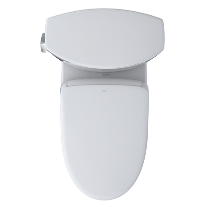 TOTO MW4544726CEFGA#01 Washlet+ Drake Ii Two-Piece Elongated 1.28 Gpf Toilet With Auto Flush Washlet+ S7 Contemporary Bidet Seat - Cotton White