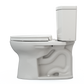 TOTO MS454124CUFG#11 Drake II 1G Two-Piece Elongated 1.0 GPF Universal Height Toilet with CEFIONTECT and SS124 SoftClose Seat , Colonial White