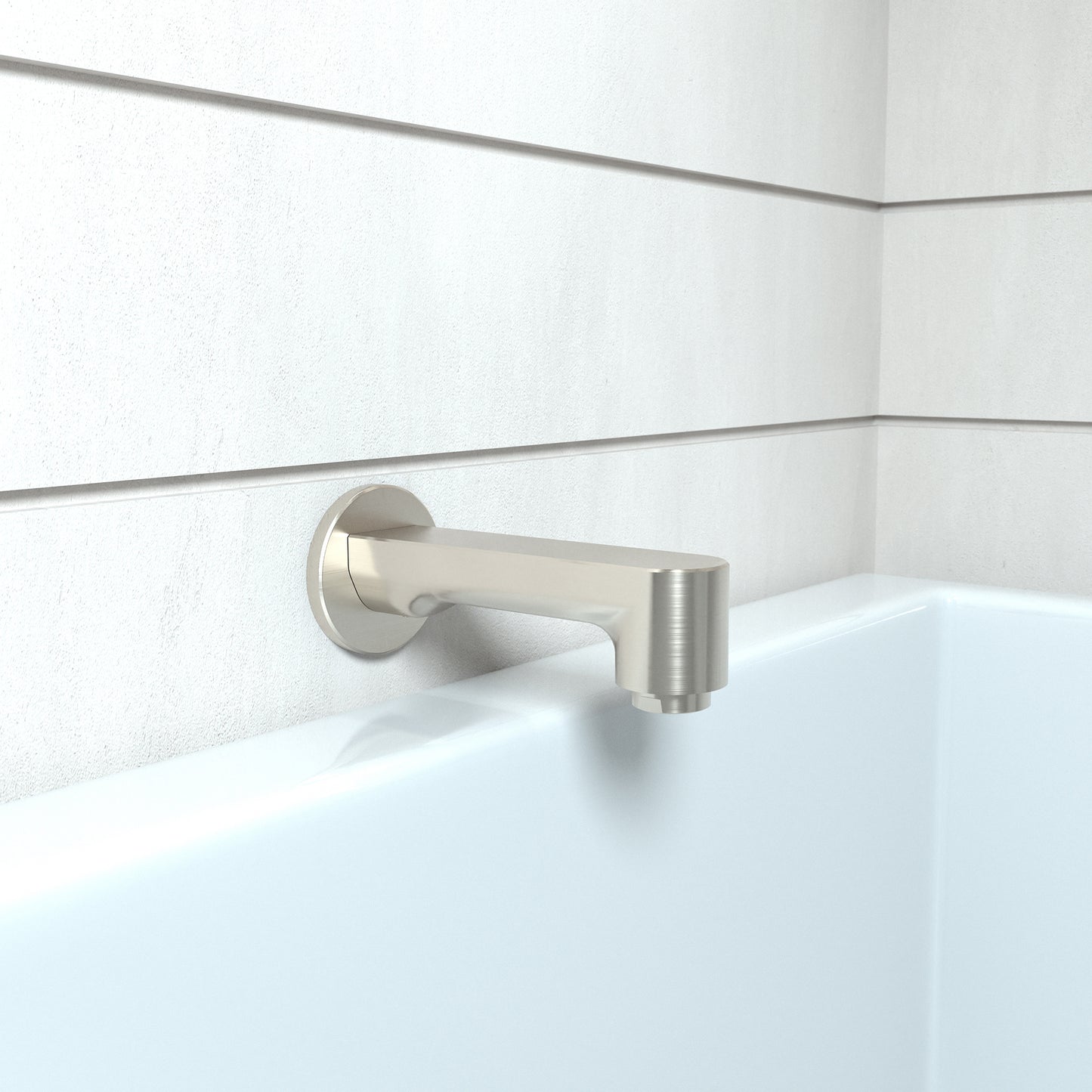 HANSGROHE 14413821 Brushed Nickel Metris S Modern Tub Spout