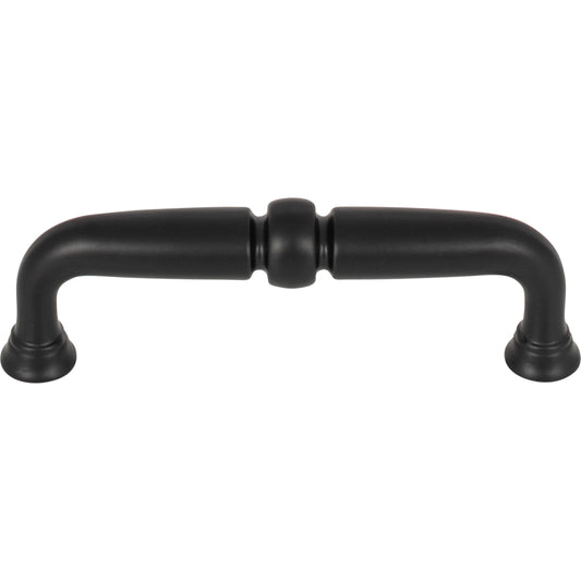 TOP KNOBS TK1021BLK Henderson 3 3/4" Center to Center Bar Pull - Flat Black