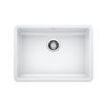 BLANCO 442542 Precis Precis SILGRANIT 25" ADA Single Bowl Undermount Kitchen Sink - White in White