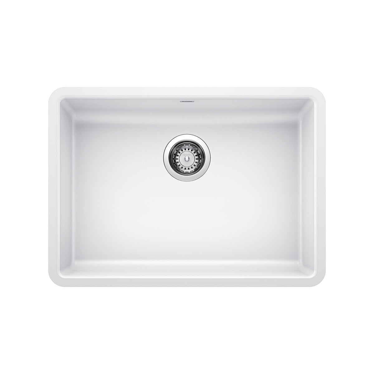BLANCO 442542 Precis Precis SILGRANIT 25" ADA Single Bowl Undermount Kitchen Sink - White in White