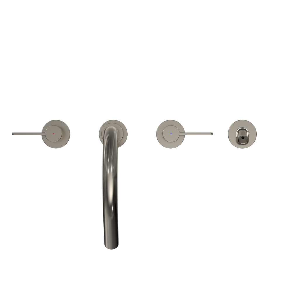 TOTO TBG11202UA#PN Gf Two Lever Handle Deck-Mount Roman Tub Filler Trim With Handshower - Polished Nickel