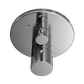 TOTO TBV01407U#CP Round Thermostatic Mixing Valve with Volume Control Shower Trim , Polished Chrome