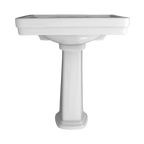TOTO LPT530.8N#01 Promenade 27-1/2" X 22-1/4" Rectangular Pedestal Bathroom Sink For 8 Inch Center Faucets - Cotton White