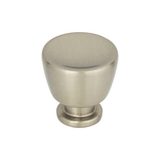 ATLAS 412-BRN Tiki Hut 1 1/8" Diameter Round Knob , Brushed Nickel