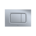 TOTO YT920#MS Dual Flush Rectangle Push Button Plate For Select Duofit In-Wall Tank Unit - Matte Silver