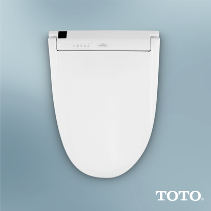 TOTO SW3084#01 Washlet C5 Electronic Bidet Toilet Seat With Premist And Ewater+ Wand Cleaning - Cotton White