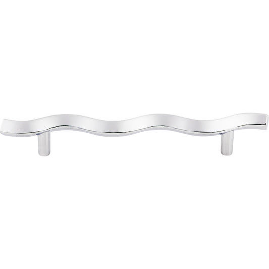 TOP KNOBS M418 Wave 5 1/16" Center to Center Bar Pull - Polished Chrome