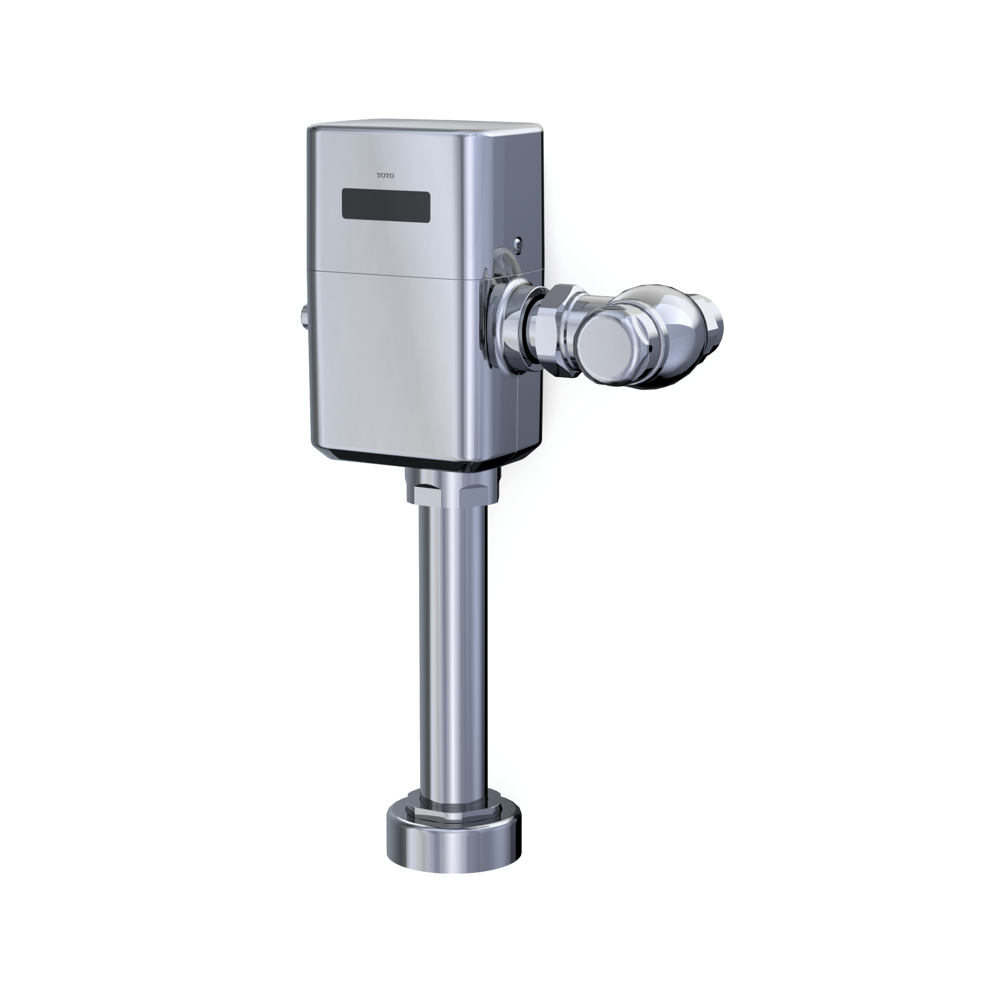 TOTO TET1GB32#CP Ecopower Touchless 1.6 Gpf Toilet Flush Valve For Top Spud With 24 Inch Vacuum Breaker Set - Polished Chrome