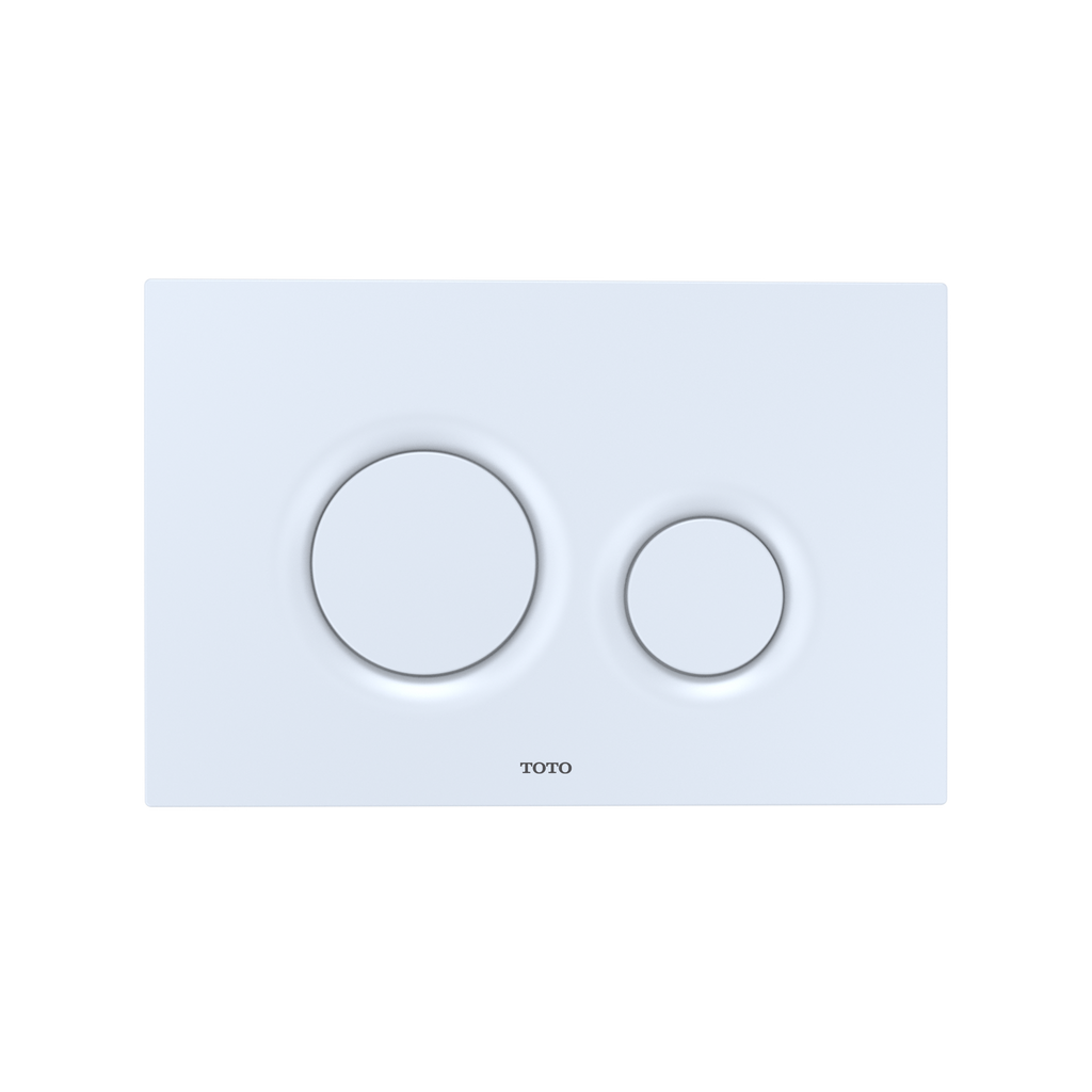 TOTO CWT447247CMFG#WH Rp Wall-Hung D-Shape Toilet And Duofit In-Wall 1.28 And 0.9 Gpf Dual-Flush Tank System With Copper Supply - White Matte