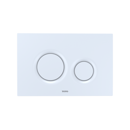 TOTO CWT447247CMFG#WH Rp Wall-Hung D-Shape Toilet And Duofit In-Wall 1.28 And 0.9 Gpf Dual-Flush Tank System With Copper Supply - White Matte