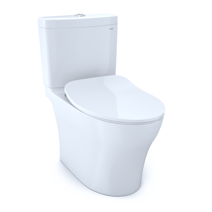 TOTO MS446234CEMFGN#01 Aquia Iv Two-Piece Elongated Dual Flush 1.28 And 0.9 Gpf Toilet With Cefiontect And Softclose Seat - Cotton White
