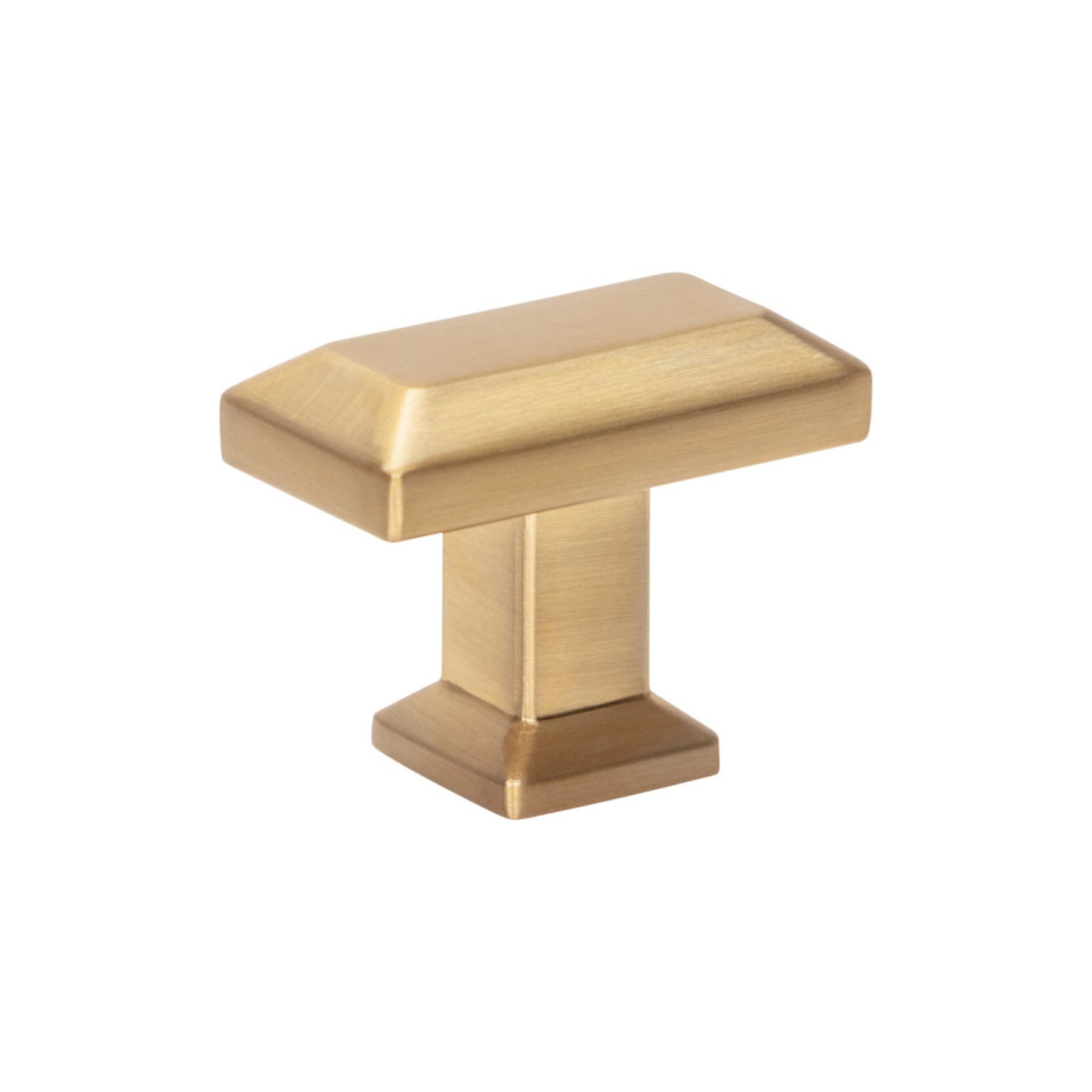 ATLAS A661-WB Sweetbriar Lane 1 3/8" Length Rectangle Knob - Warm Brass