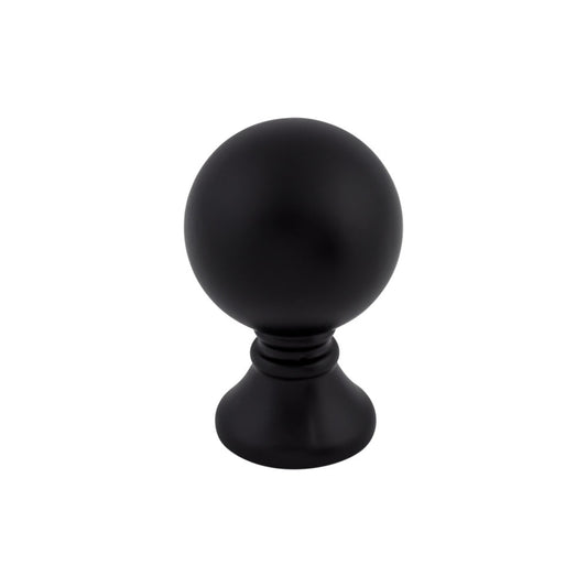 TOP KNOBS TK801BLK Kara 1" Diameter Round Knob - Flat Black