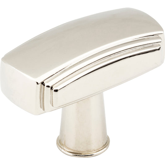 JEFFREY ALEXANDER 519NI Delgado 1-9/16" Length Rectangle Knob , Polished Nickel