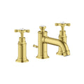 AXOR 16536251 Montreux Widespread Faucet 30 with Cross Handles and Pop-Up Drain, 1.2 GPM - Brushed Gold Optic
