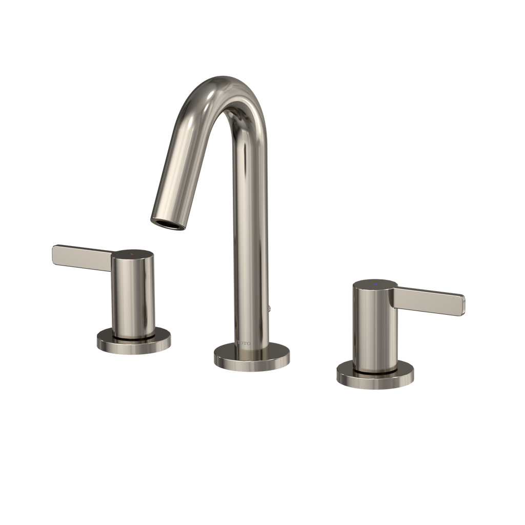 TOTO TLG11201UA#PN Gf Series 1.2 Gpm Two Lever Handle Widespread Bathroom Sink Faucet - Polished Nickel
