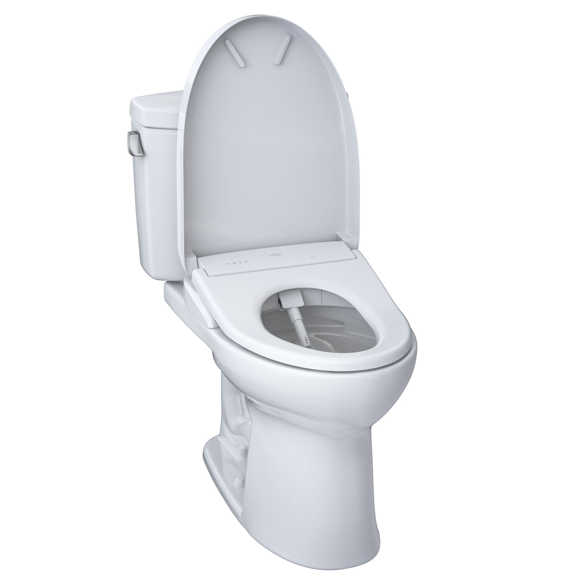 TOTO MW4544726CEFG#01 Washlet+ Drake Ii Two-Piece Elongated 1.28 Gpf Toilet And Washlet+ S7 Contemporary Bidet Seat - Cotton White