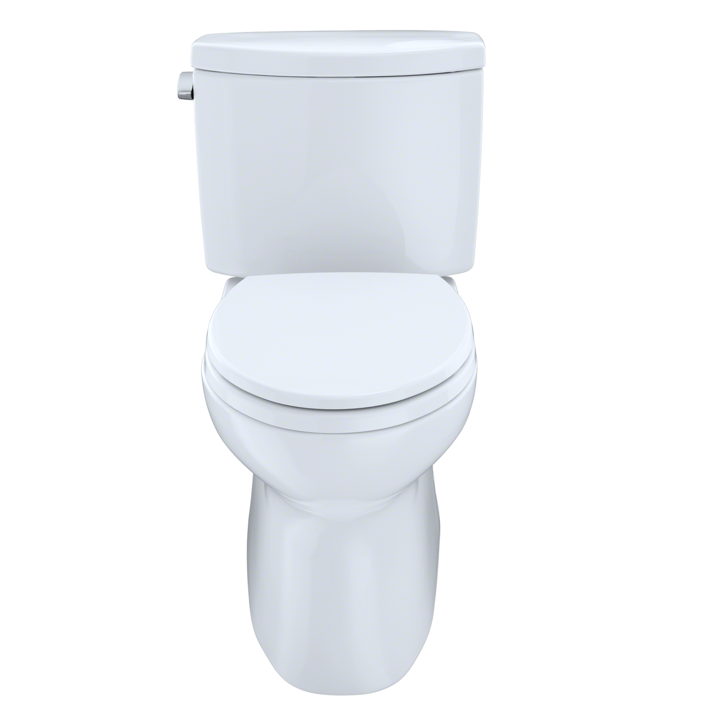 TOTO CST474CEFRG#01 Vespin II Two-Piece Elongated 1.28 GPF Universal Height Skirted Toilet with CEFIONTECT and Right-Hand Trip Lever , Cotton White