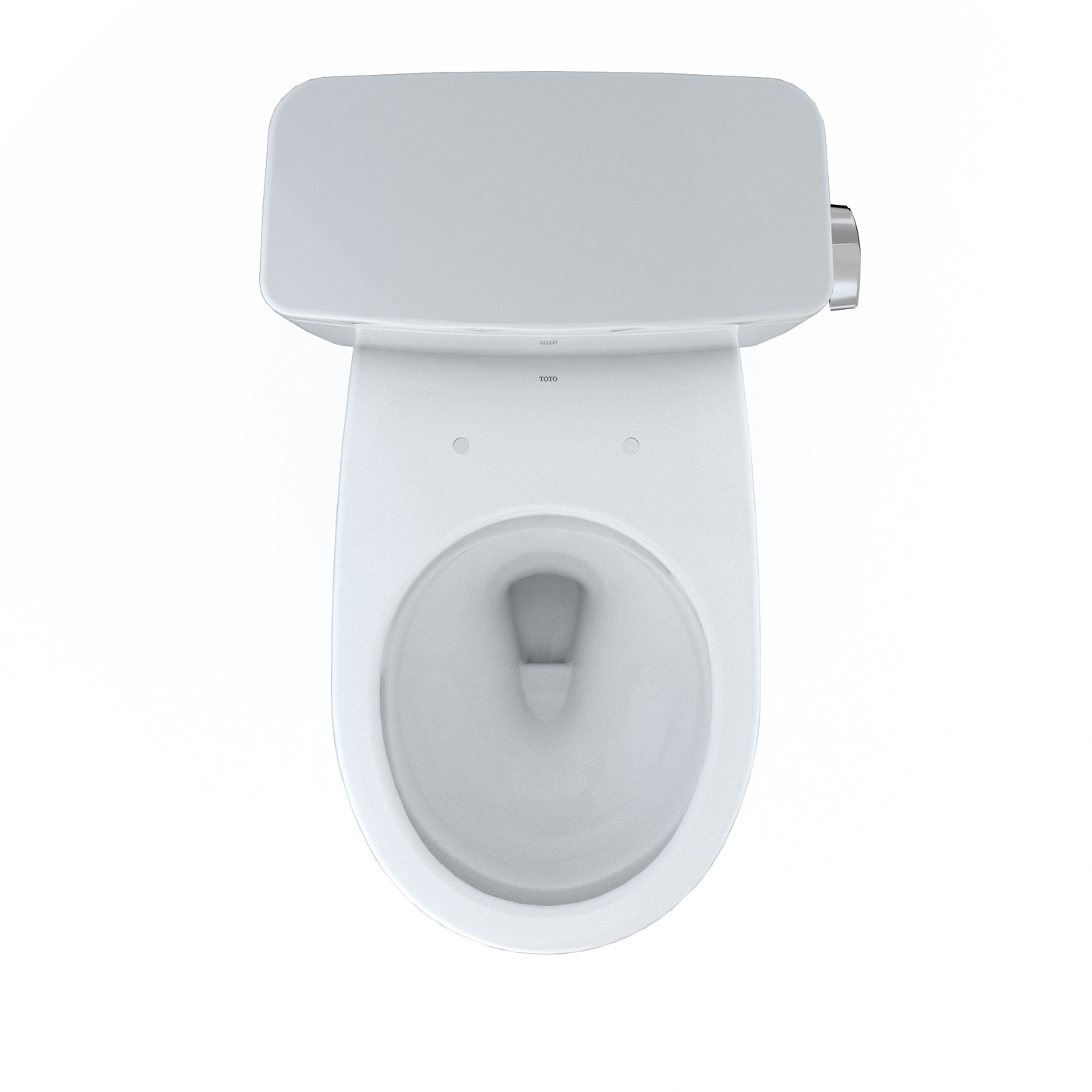 TOTO CST775CEFRG#01 Drake Two-Piece Round 1.28 Gpf Universal Height Tornado Flush Toilet With Cefiontect - Cotton White