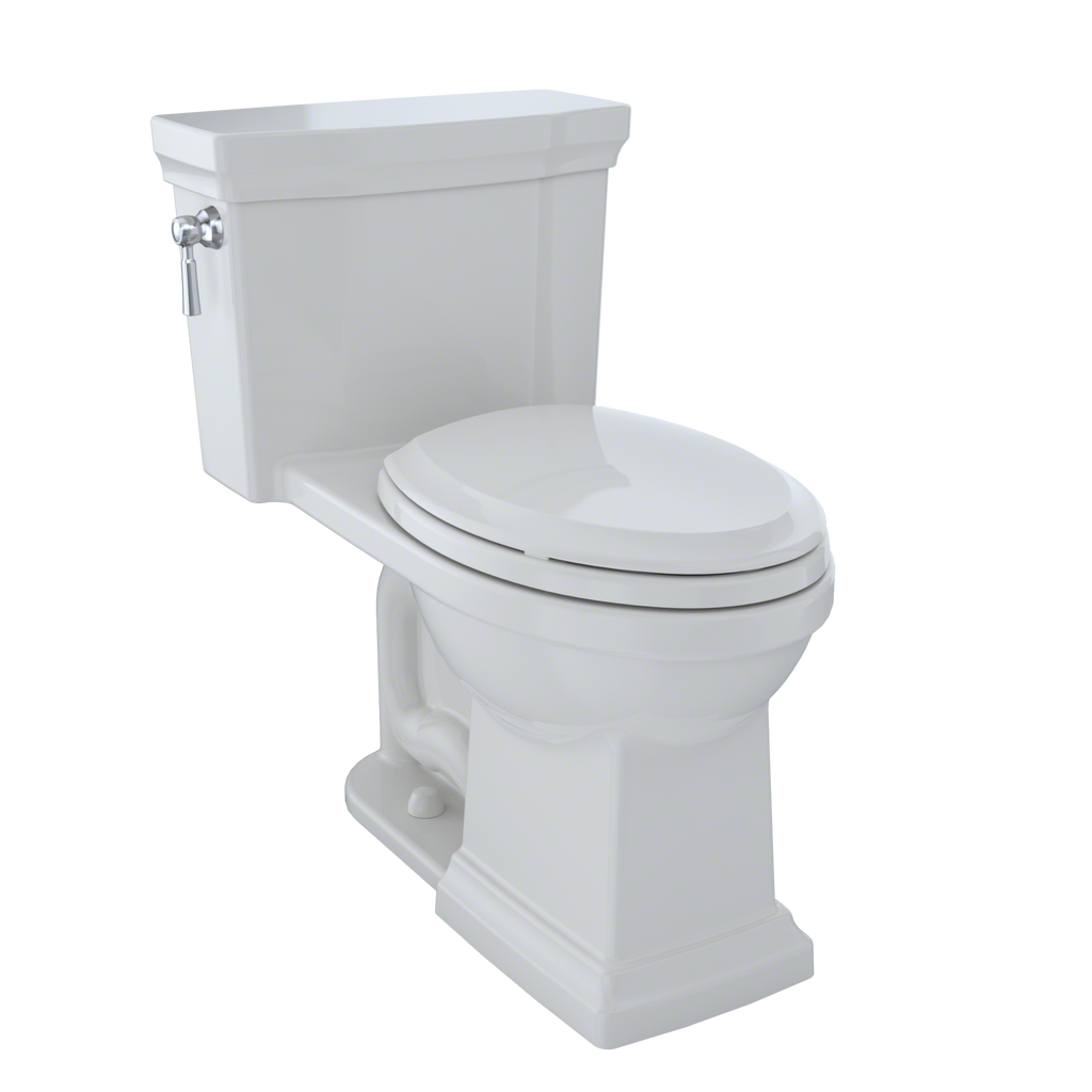 TOTO MS814224CEFG#11 Promenade Ii One-Piece Elongated 1.28 Gpf Universal Height Toilet With Cefiontect - Colonial White