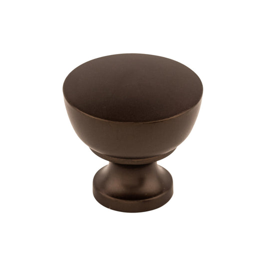 TOP KNOBS M1200 Bergen 1 1/4" Diameter Round Knob - Oil Rubbed Bronze