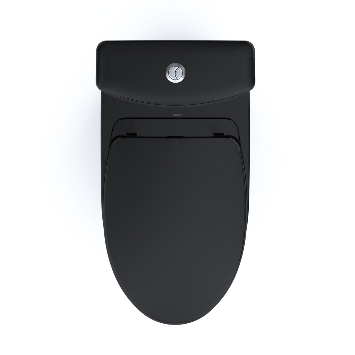 TOTO MS446124CEMFN#51 Aquia Iv Two-Piece Elongated Dual Flush 1.28 And 0.9 Gpf Universal Height Toilet - Ebony