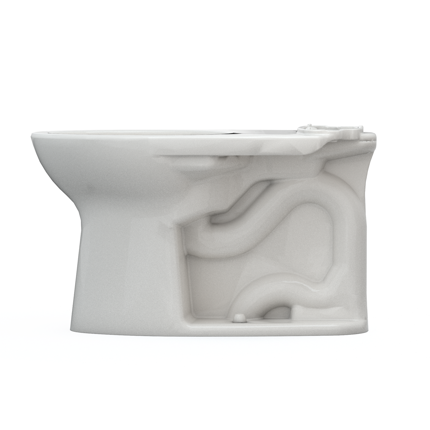 TOTO C776CEFG#11 Drake Elongated Universal Height TORNADO FLUSH Toilet Bowl with CEFIONTECT , Colonial White