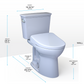 TOTO MW7864726CEGA#01 Drake Transitional WASHLET+ Two-Piece Elongated 1.28 GPF TORNADO FLUSH Toilet and S7 Bidet Seat with Auto Flush , Cotton White