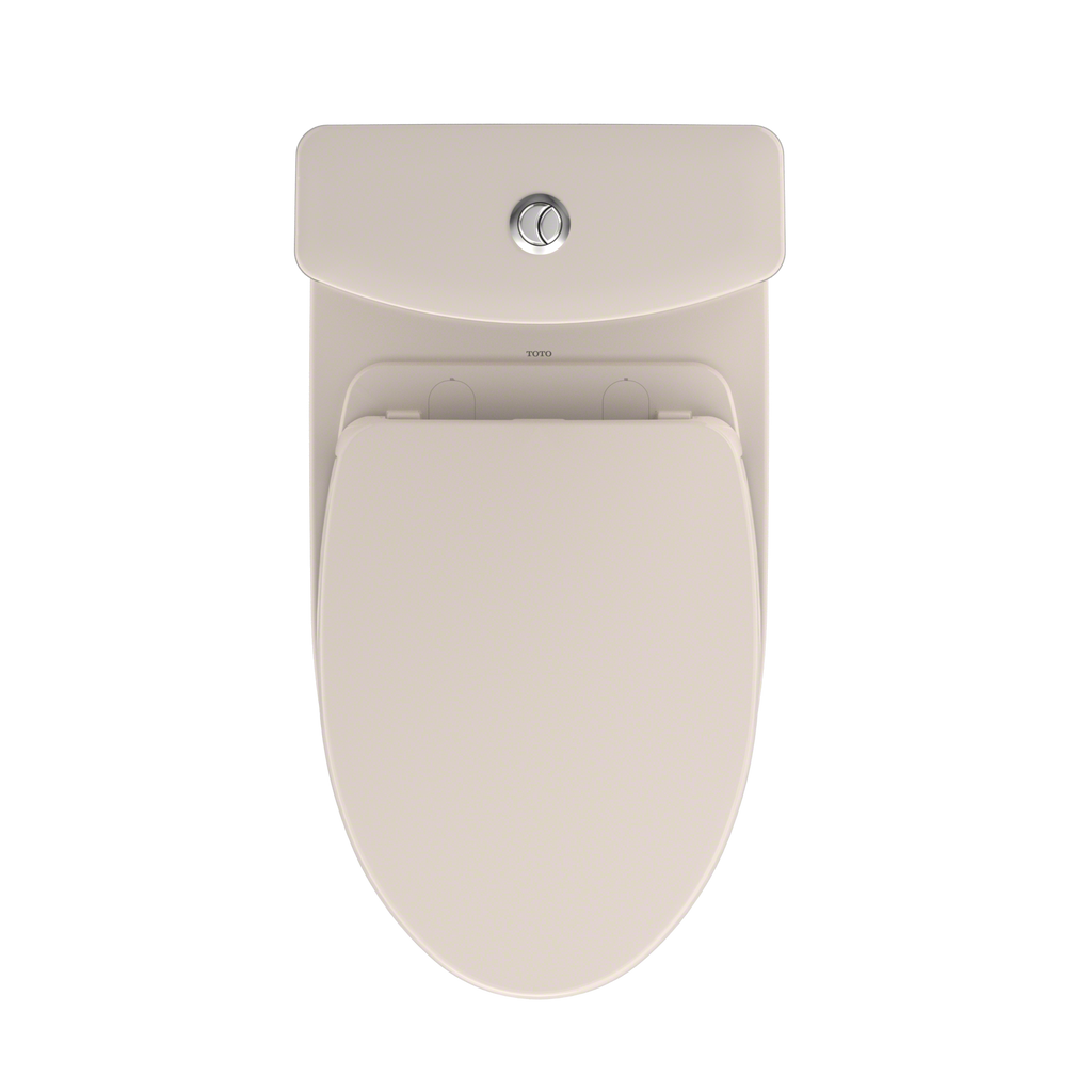 TOTO MS446124CEMFGN#12 Aquia Iv Two-Piece Elongated Dual Flush 1.28 And 0.9 Gpf Universal Height Toilet With Cefiontect - Sedona Beige