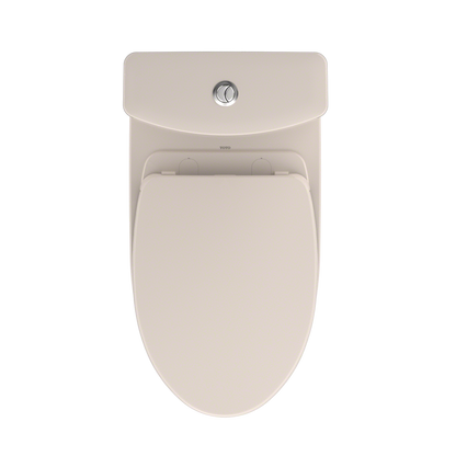TOTO MS446124CEMFGN#12 Aquia Iv Two-Piece Elongated Dual Flush 1.28 And 0.9 Gpf Universal Height Toilet With Cefiontect - Sedona Beige